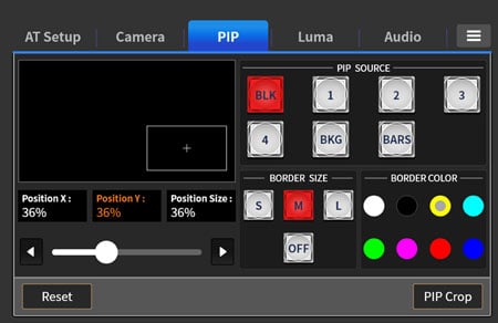 datavideo streaming studio pip