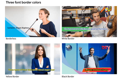 multiple previews of different graphic elements available
