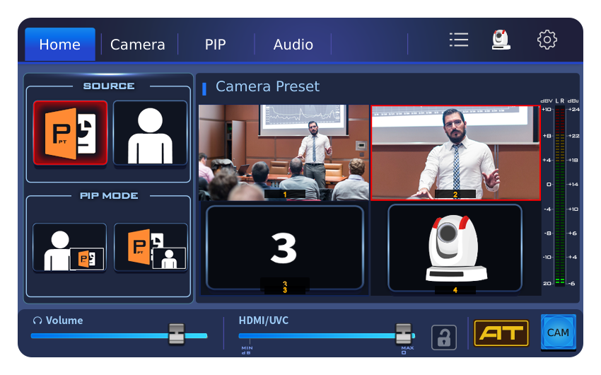 image key and graphic key for the 4k video switcher
