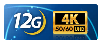 4k uhd and 12g logos