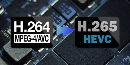 h.264 and h.265 logos