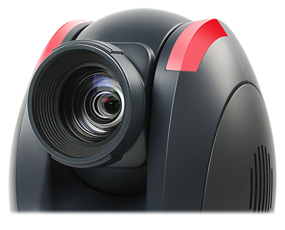 close up of the 4k camera ptz tally light