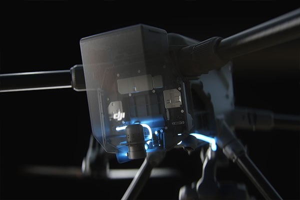 xray view of the matrice 400 highlighting the sensors