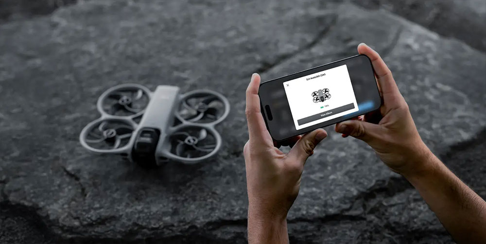 dji avata 360 transferring file to a smartphone