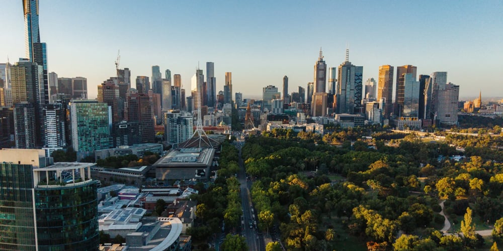 sample image of a the Melbourne skyline