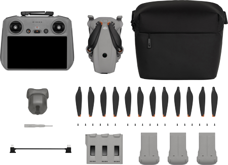 breakdown of what is included with the DJI Lito X1 Fly More Combo Plus