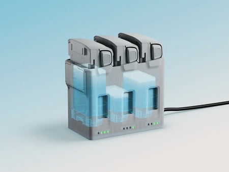dji lito x1 batteries being charged