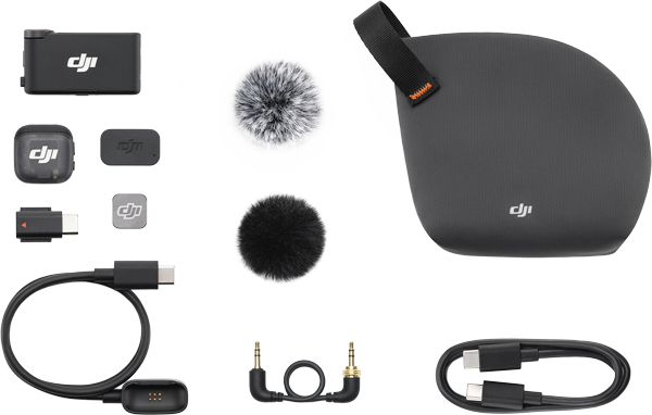 Breakdown of what is included with the DJI Mic 3