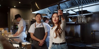someone recording using the dji osmo