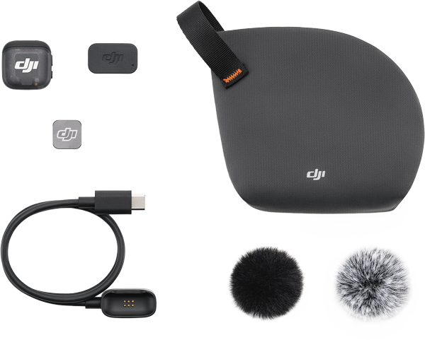 Breakdown of what is included with the DJI Mic 3