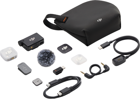 breakdown of the DJI mic mini 2 kit