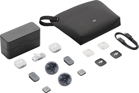 breakdown of the DJI mic mini 2 kit