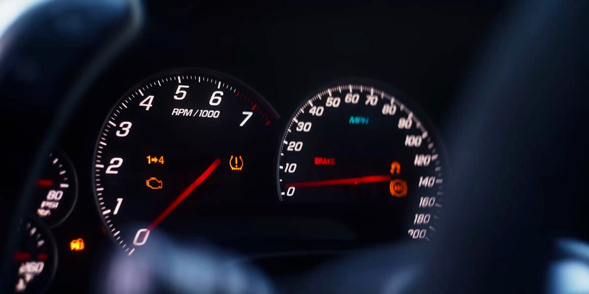 close up of the dashboard inside a racing car