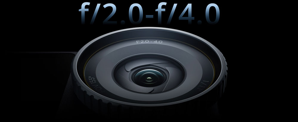 close up of the dji osmo action 6 lens