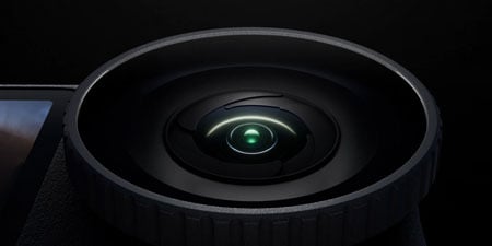 close up of the dji osmo action 6 lens
