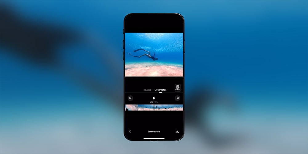 dji osmo action 6 live photos interface