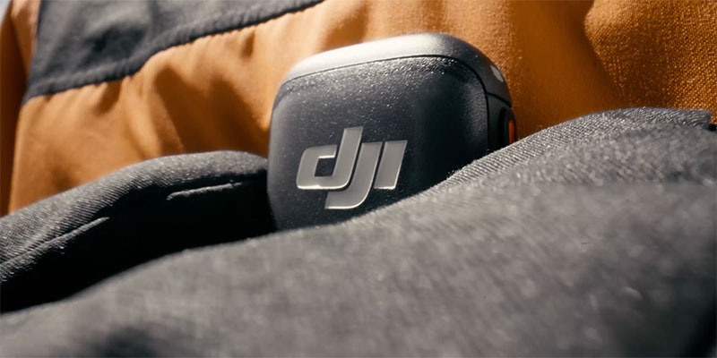 dji mic connected to the action camera