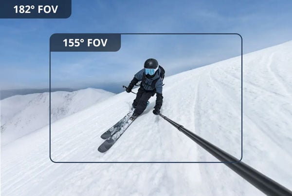 osmo action fov boost lens comparison