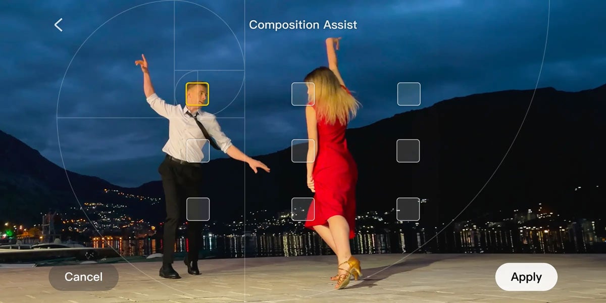 osmo mobile 8p composition assist interface