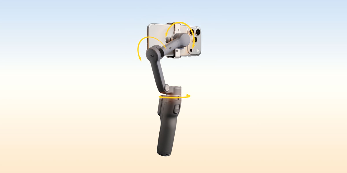 diagram showing how the stabilisation on the osmo pocket 8p works