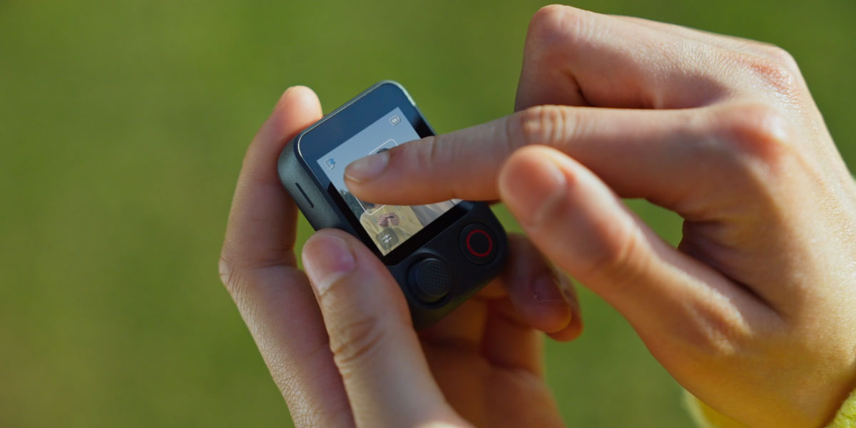 somone tapping on the Multifunctional module 2 screen