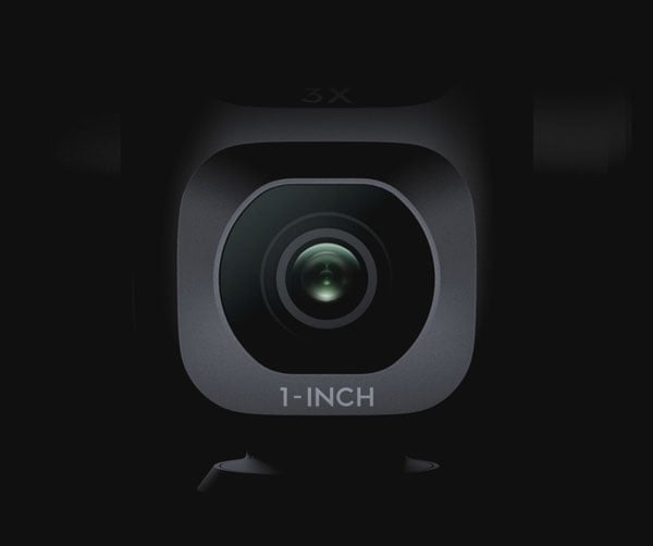 close up of the wide-angle lens on the dji osmo pocket 4p
