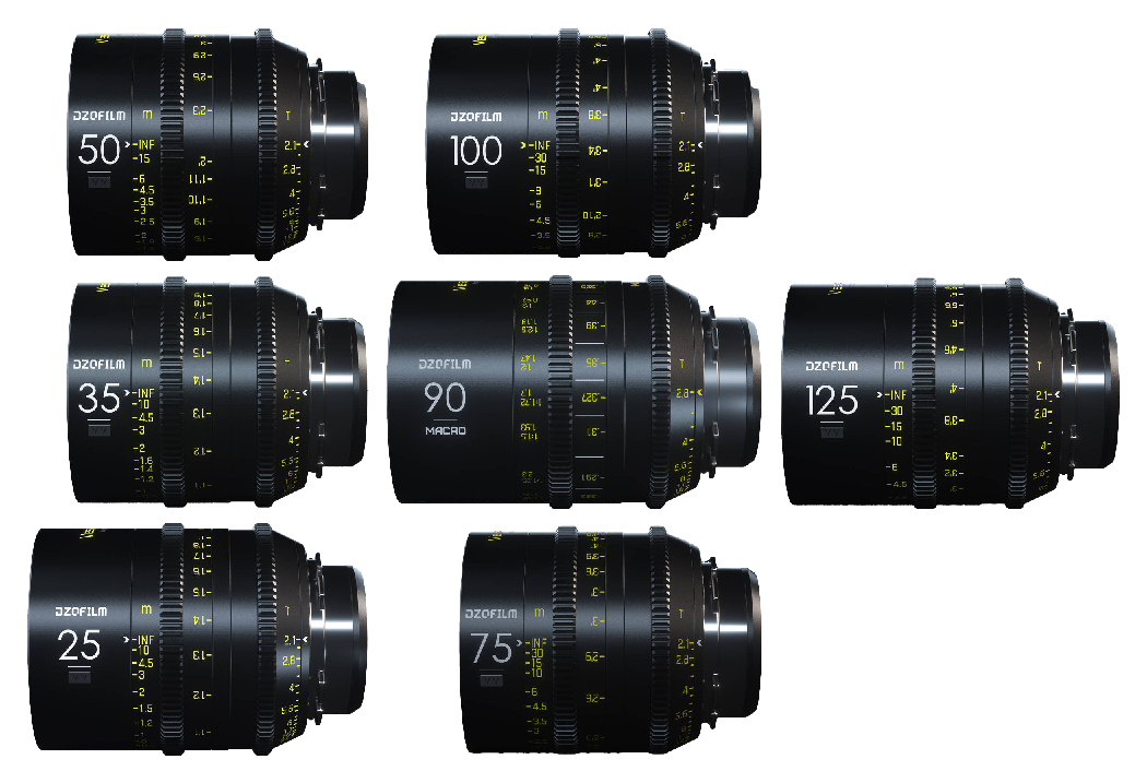DZOFILM Vespid 7-Lens Kit B PL/EF Mount