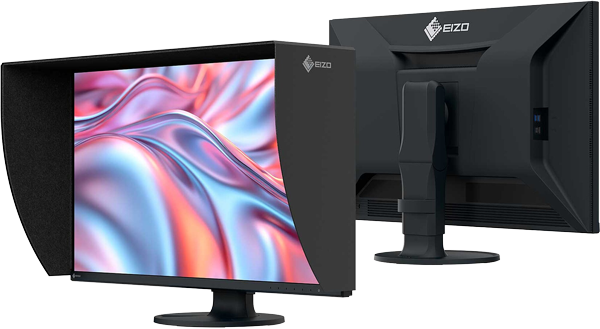 angled front and back views of the ezio coloredge monitor