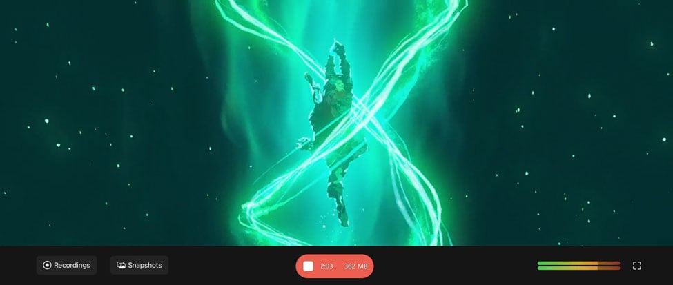 legend of zelda being captured on the elgato capture card