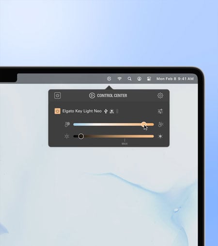 Elgato key light neo wifi control
