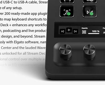 streamdeck xl controlling the teleprompter