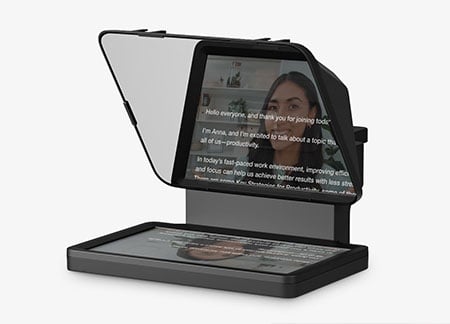 teleprompter real-time monitoring