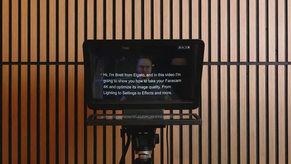 elgato teleprompter video monitoring