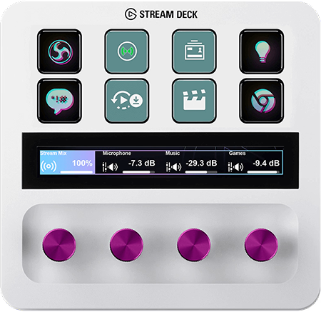 front view of the elgato stream deck plus