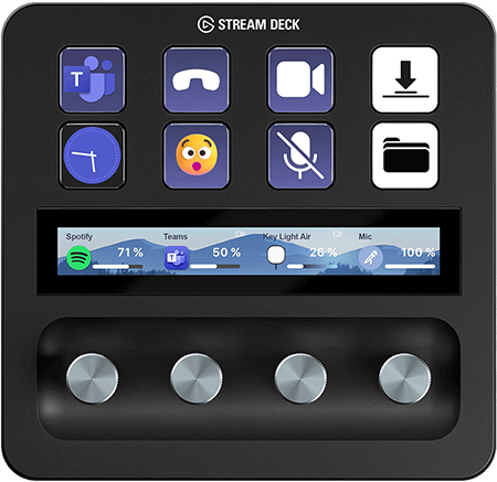 front view of the elgato stream deck plus