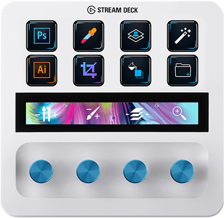 front view of the elgato stream deck plus