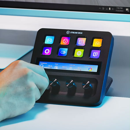 elgato stream deck plus turn controls