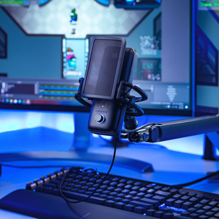 mic attached to the elgato wave mic arm lp