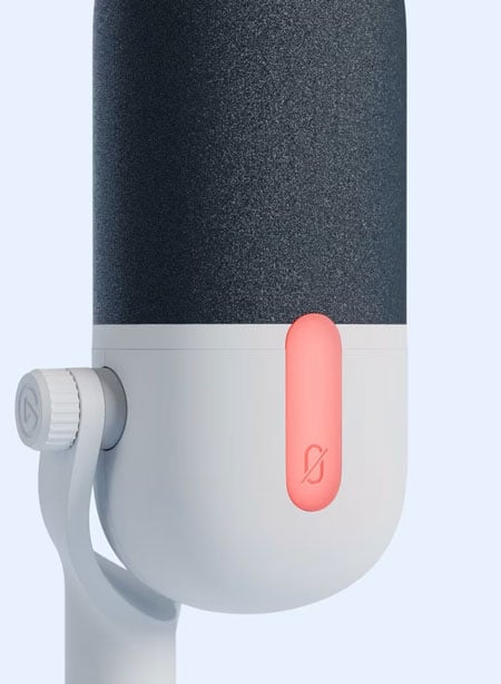 close up of the elgato wave neo on mute