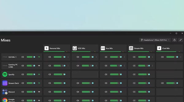 wave link app interface