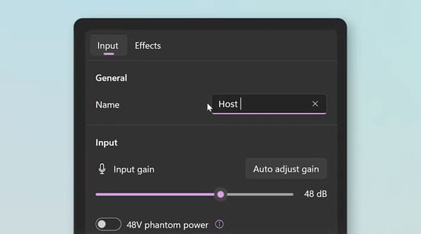 wave link app showing a personal setup