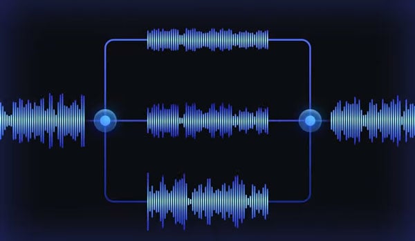 mutli-range audio capture waveform