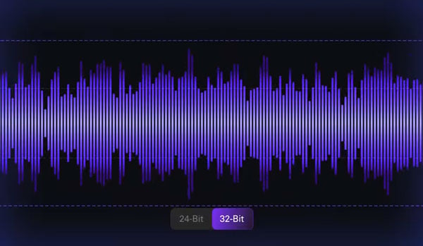 32-bit float waveform