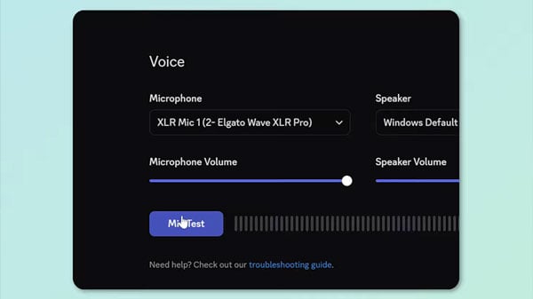 discord mic interface