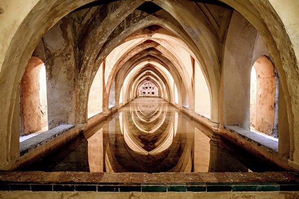 the Baths of Doña María de Padilla inside the Royal Alcázar of Seville