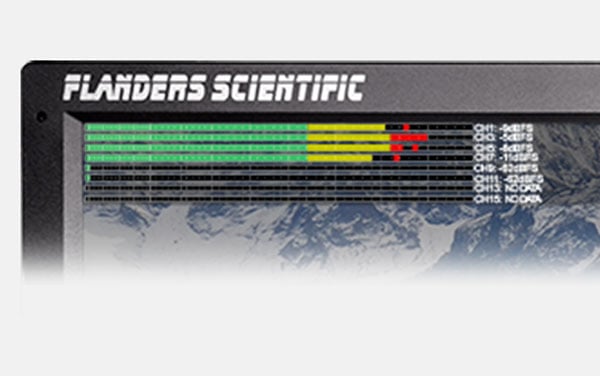 Horizontal Audio Level Meters
