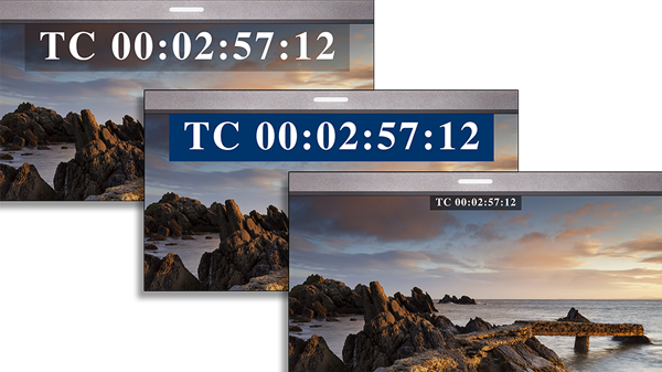 timecode examples on the flanders monitor