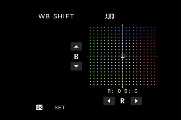 fujifilm camera white balance shift