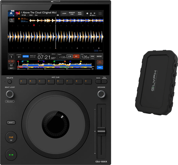 AlphaTheta CDJ-1500X + 1TB Glyph Atom EX20 SSD