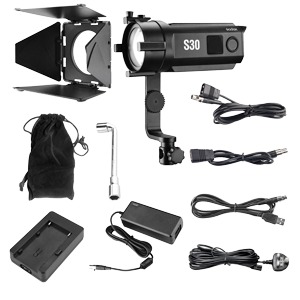 Whats included with Godox S30 LED Light